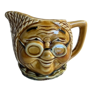 Vintage MCM Granny‎ Mrs. Ben Franklin Lady Creamer